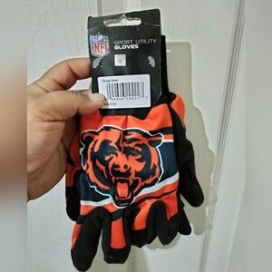 NFL Chicago Bears Orange and Black Gloves